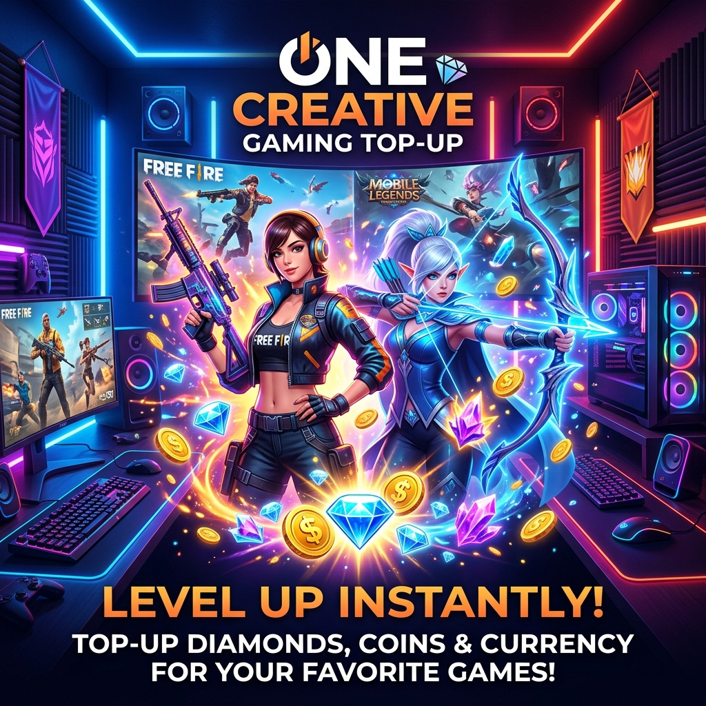 Top Up Games Murah - Layanan Digital & Percetakan Terbaik di Kota Bau-Bau